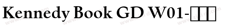 Kennedy Book GD W01字体转换